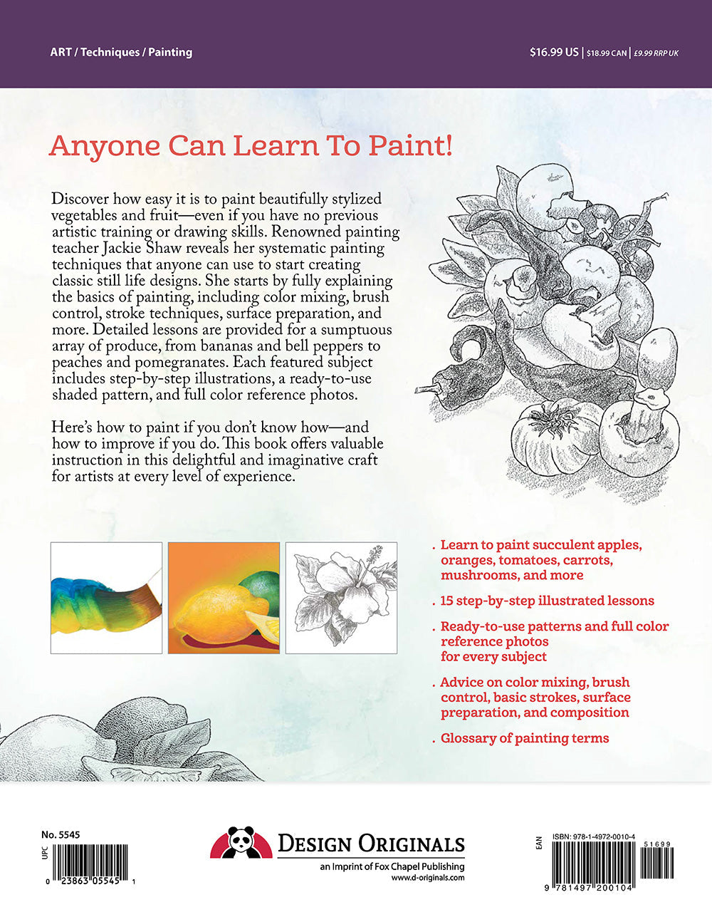 Jackie Shaws Learn to Paint Fruits & Vegetables