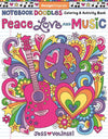 Notebook Doodles Peace, Love, and Music