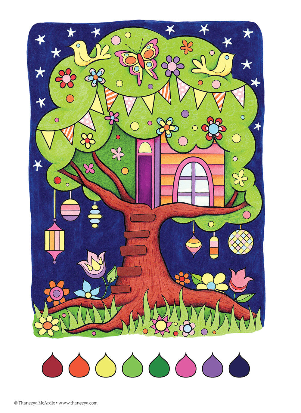 Dont Worry, Be Happy Coloring Book Treasury