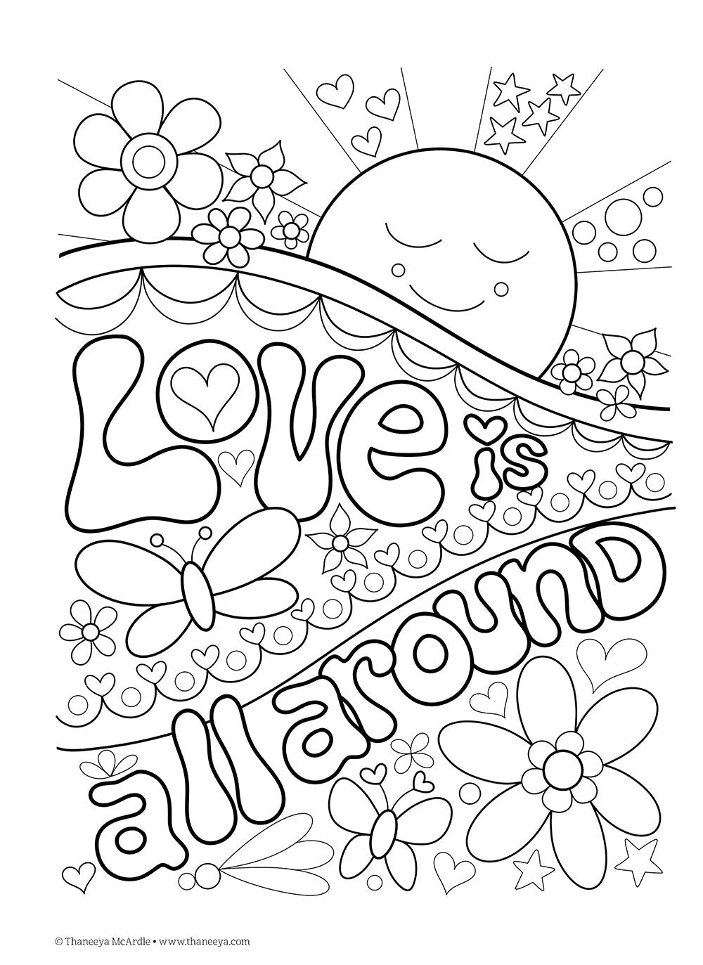 Dont Worry, Be Happy Coloring Book Treasury