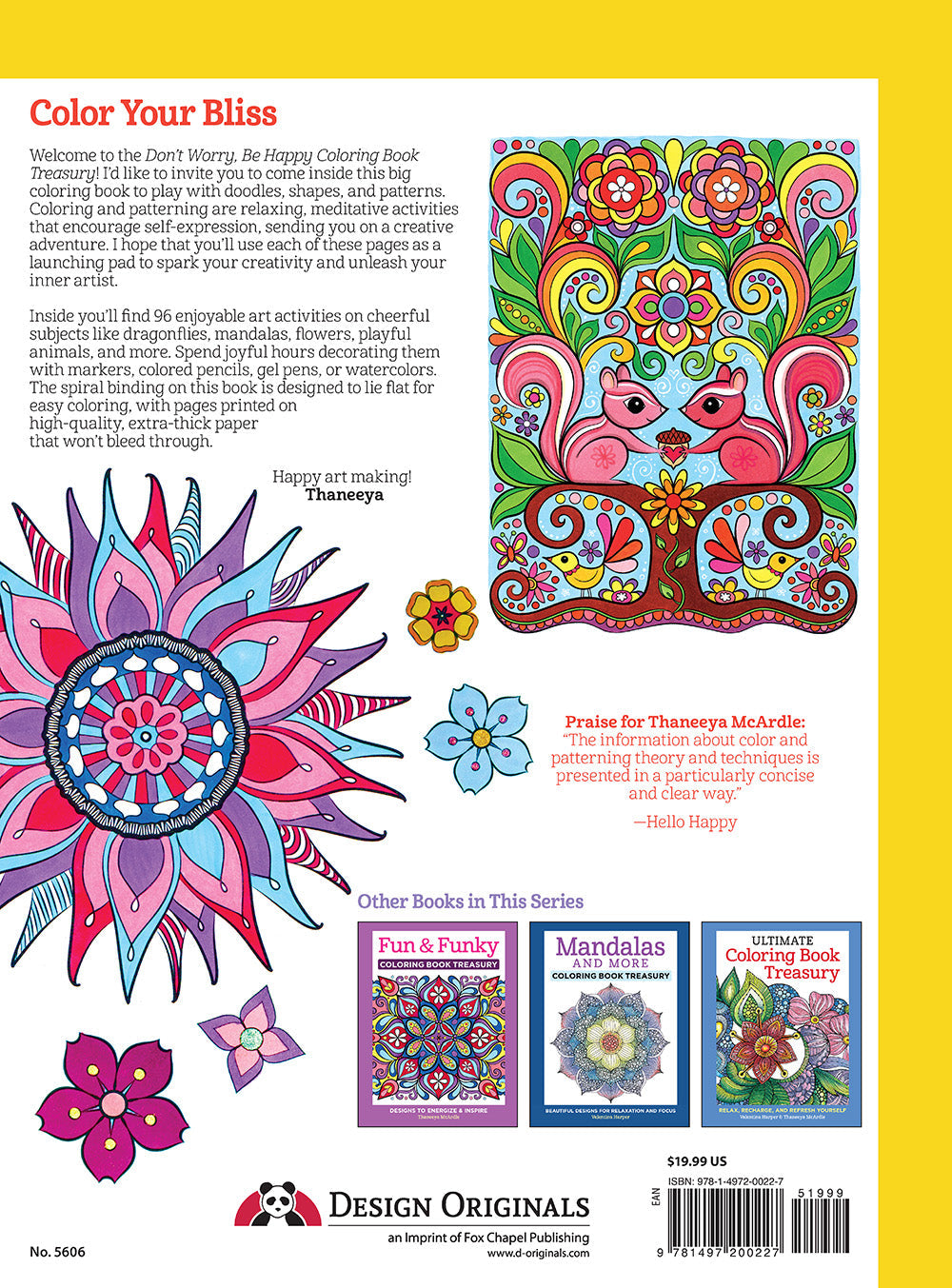 Dont Worry, Be Happy Coloring Book Treasury