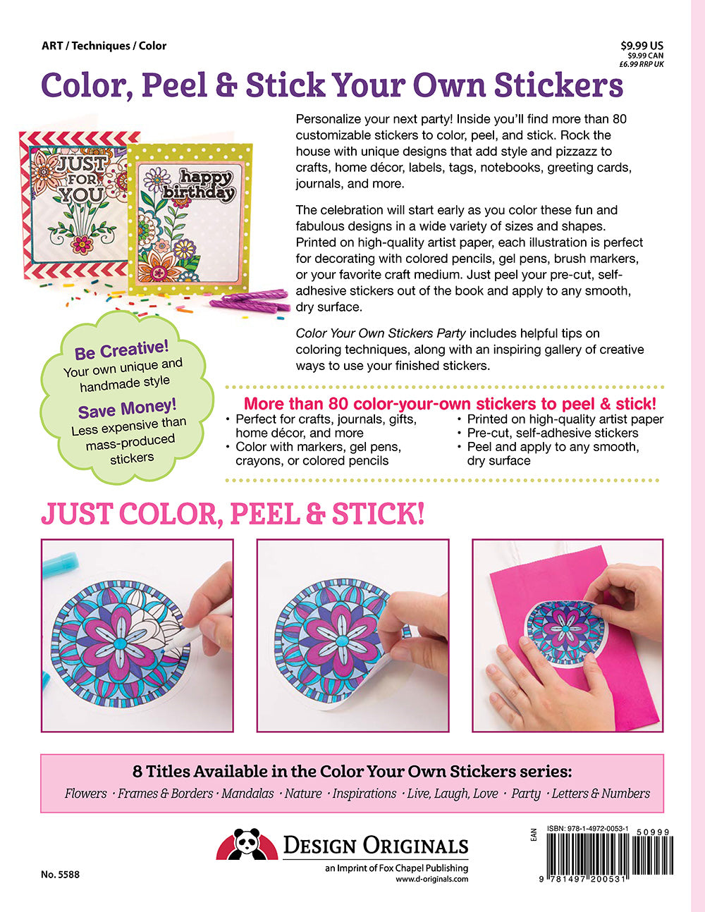 Color Your Own Stickers Party