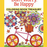 Don't Worry, Be Happy Coloring Book Treasury (hidden spiral)