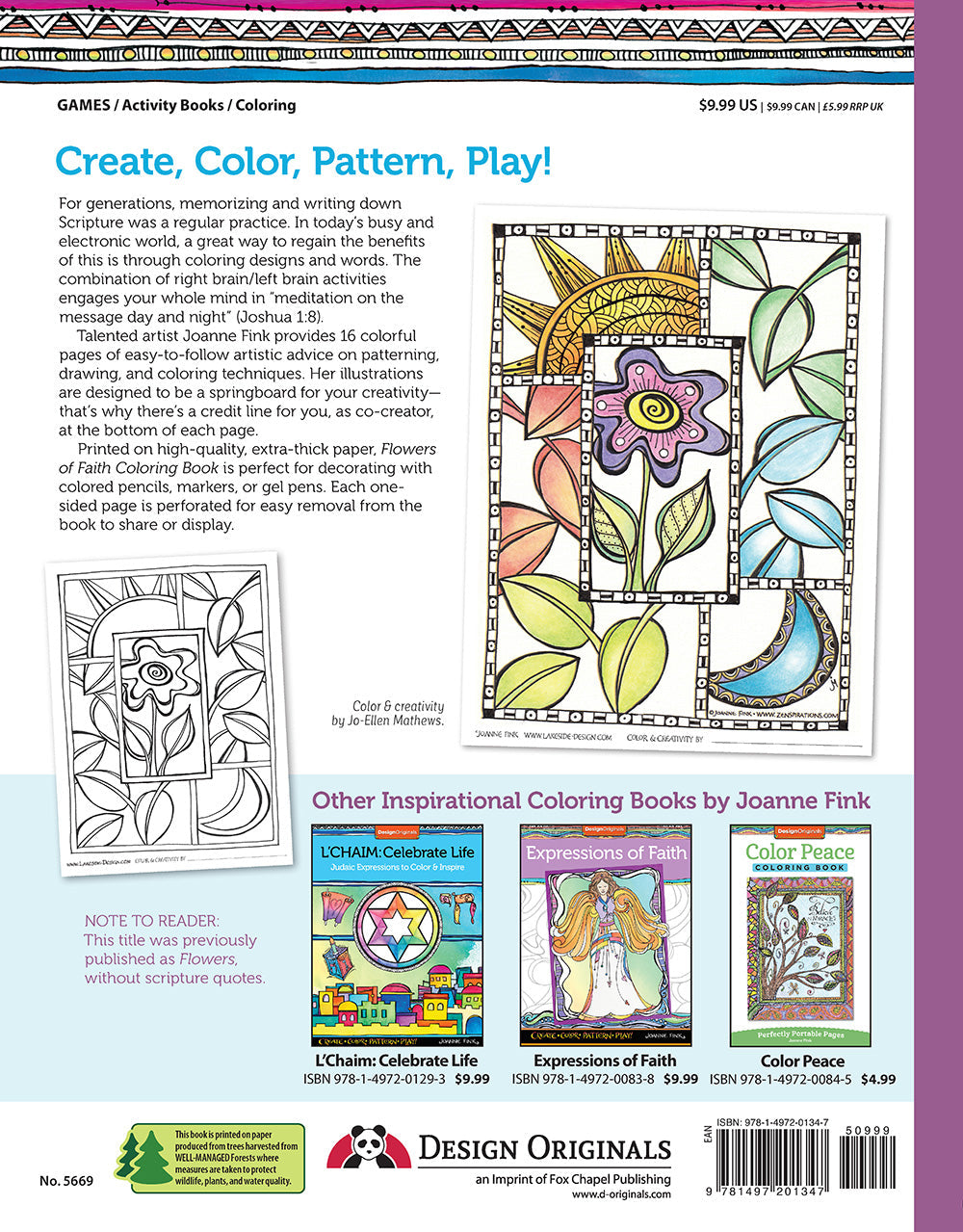 Flowers of Faith Coloring Book