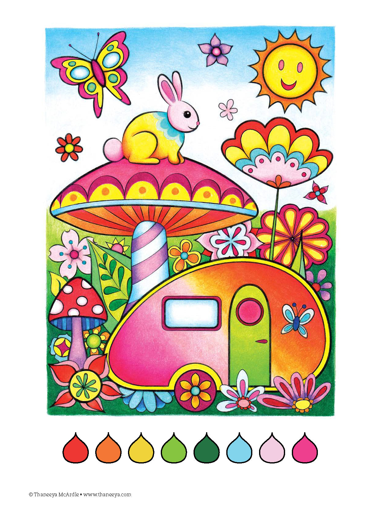 Dont Worry, Be Happy Coloring Book Treasury
