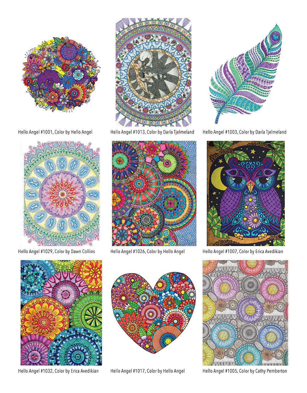 Hello Angel Mindfulness Coloring Collection