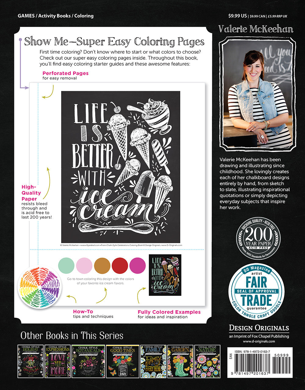 Chalk-Style Celebrations Coloring Book