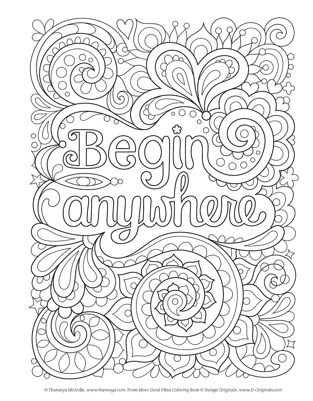 More Good Vibes Coloring Book
