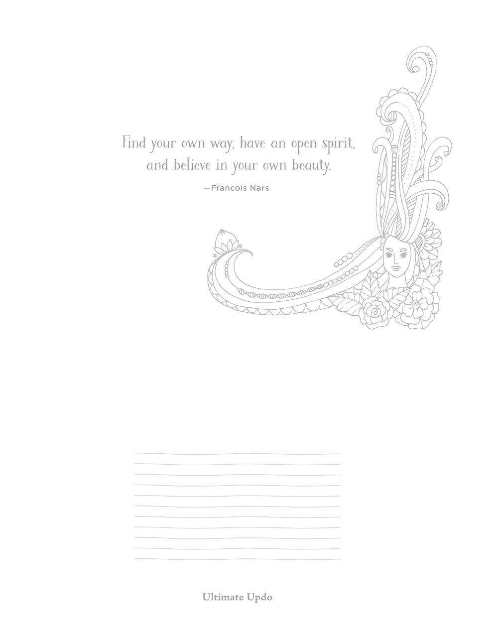 KC Doodle Art Flower Girls Coloring Book