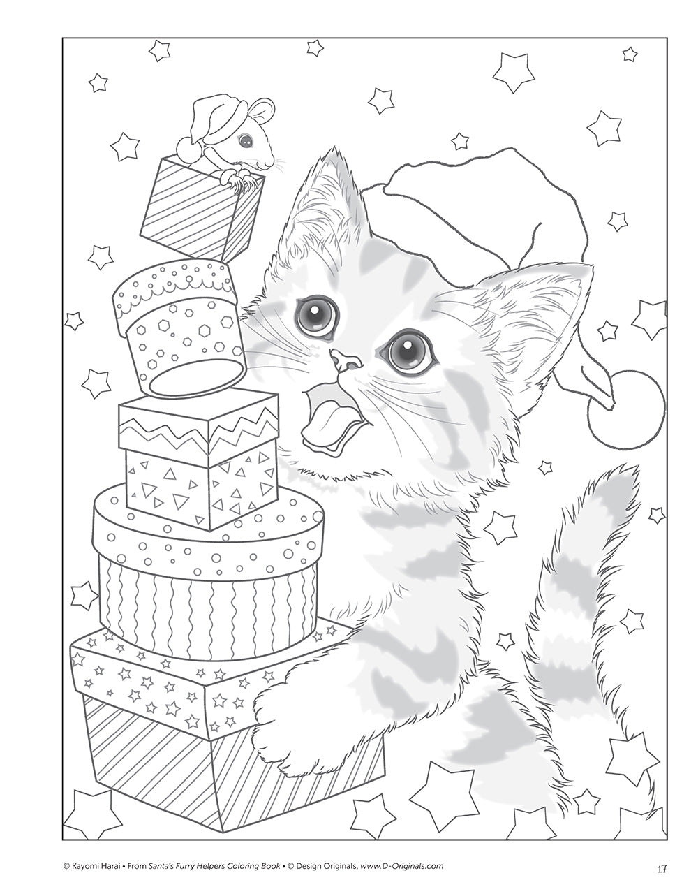 Santas Furry Helpers Coloring Book