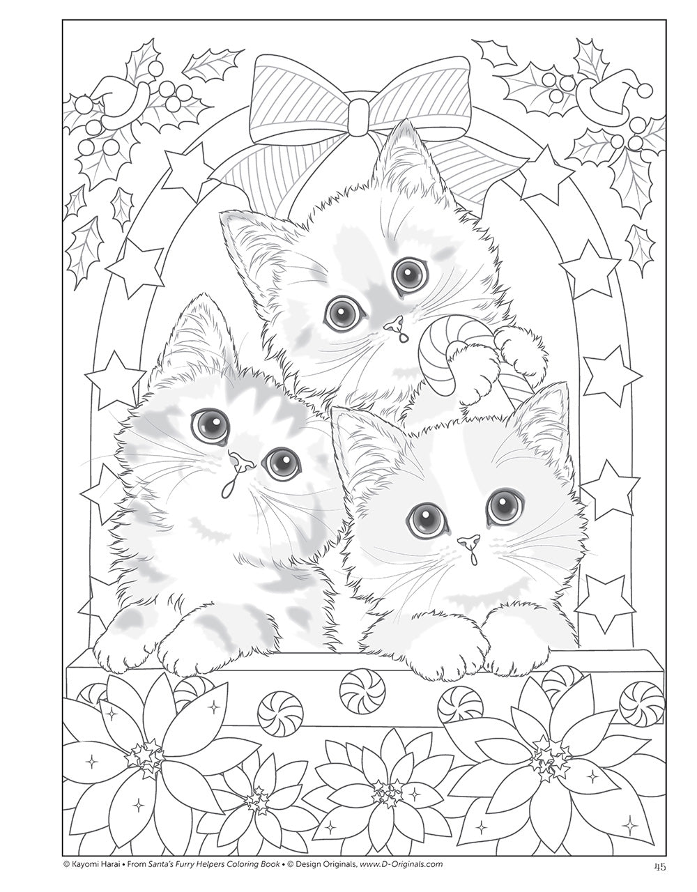 Santas Furry Helpers Coloring Book
