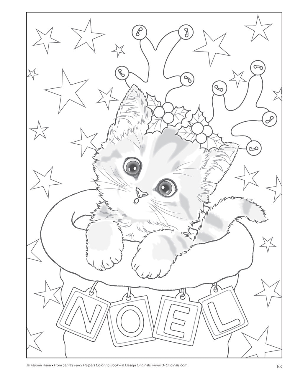 Santas Furry Helpers Coloring Book