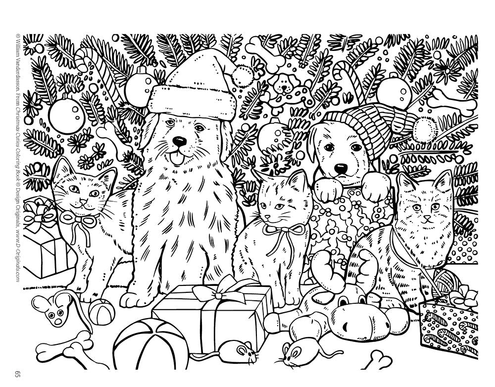Christmas Cuties Coloring Book