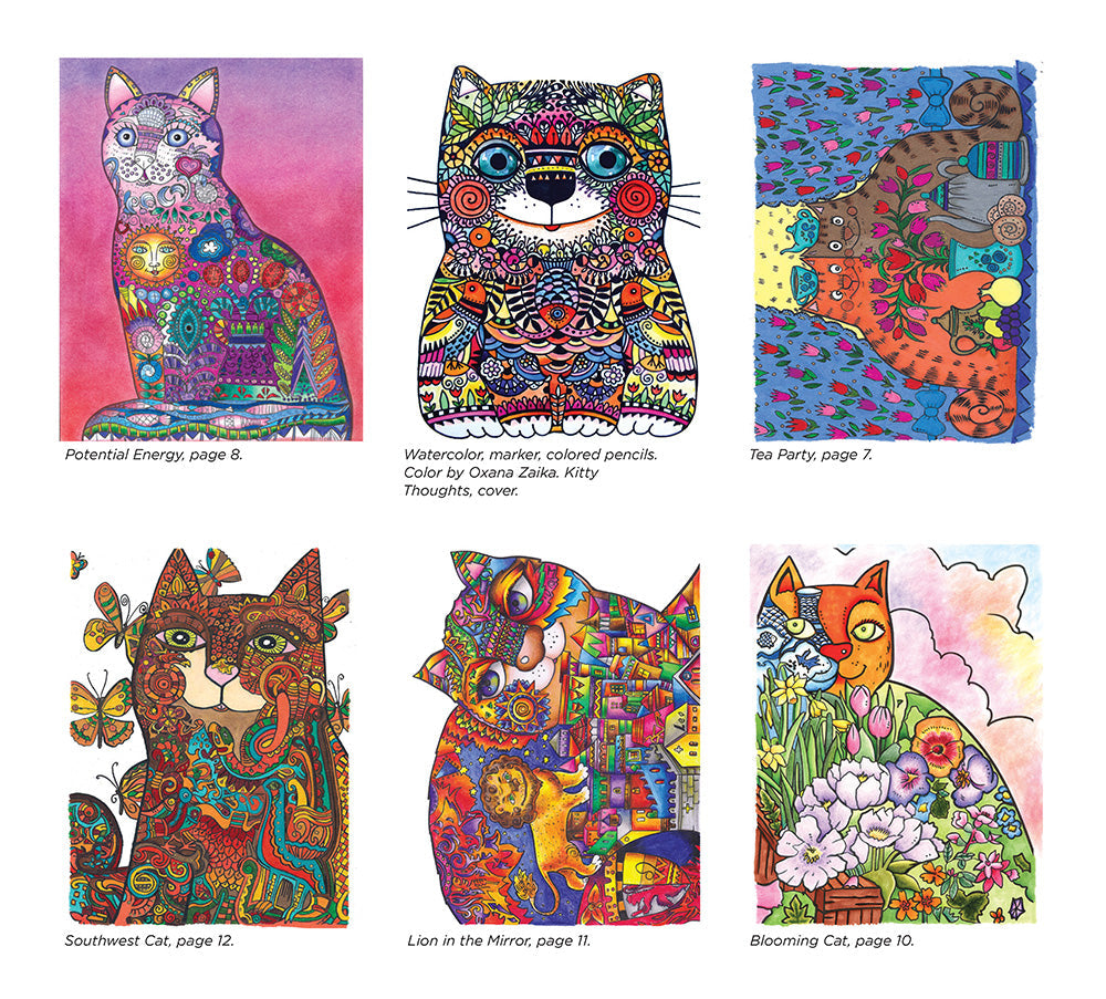 Happy Cats Coloring Book