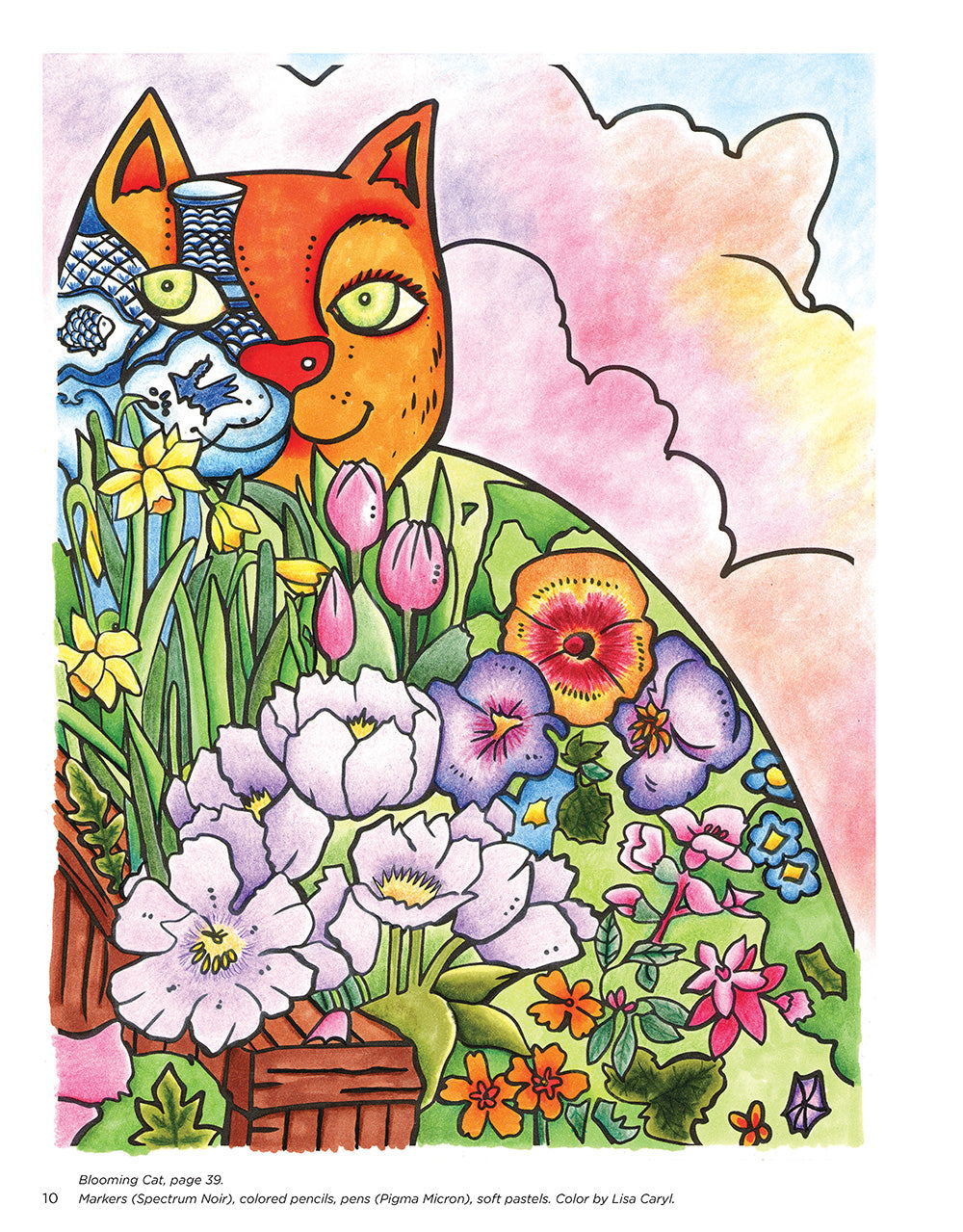 Happy Cats Coloring Book