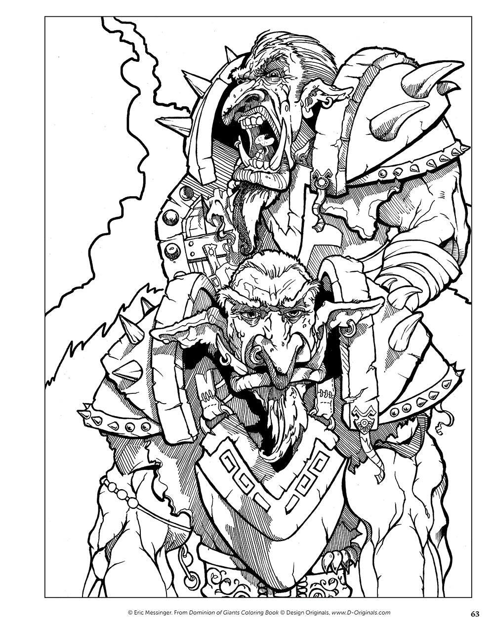 Dominion of Giants Coloring Book