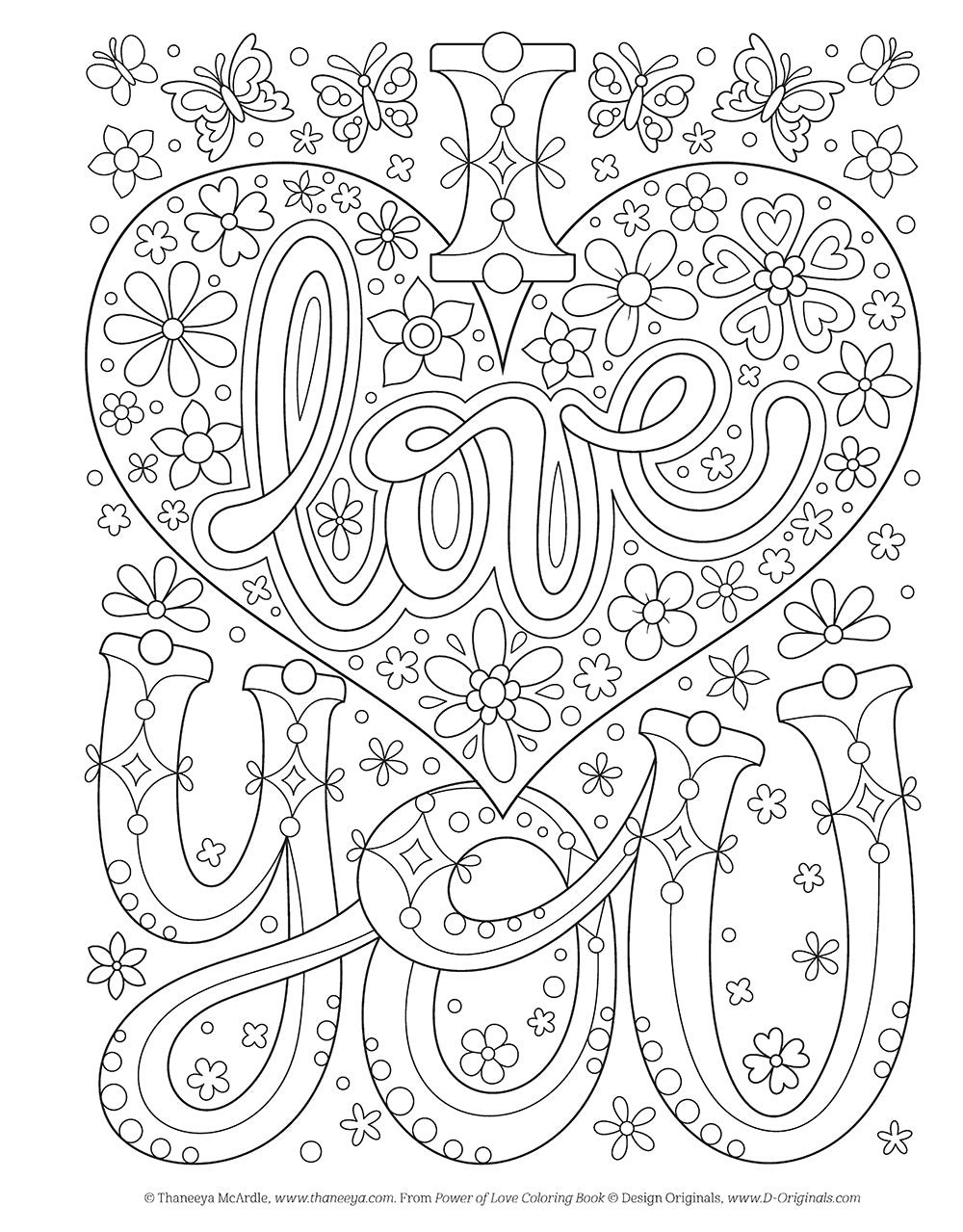 Power of Love Coloring Book