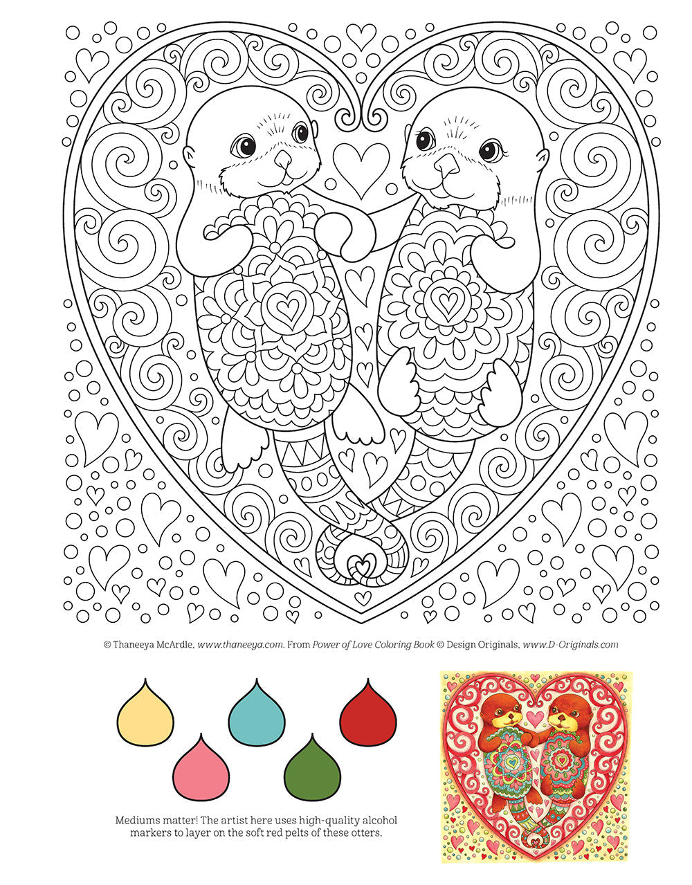 Power of Love Coloring Book