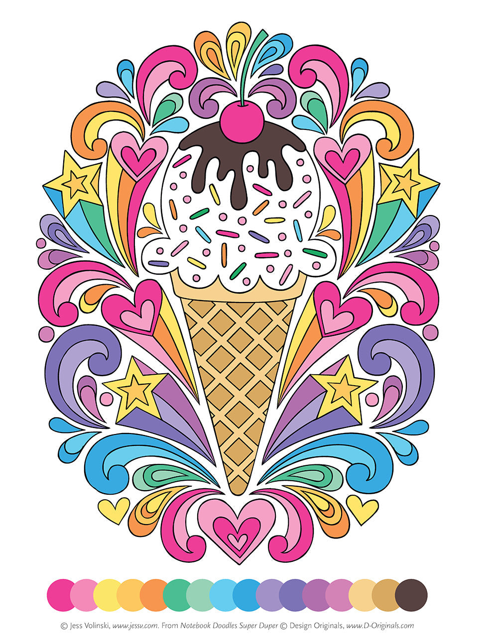 Notebook Doodles Super Duper Coloring & Activity Book