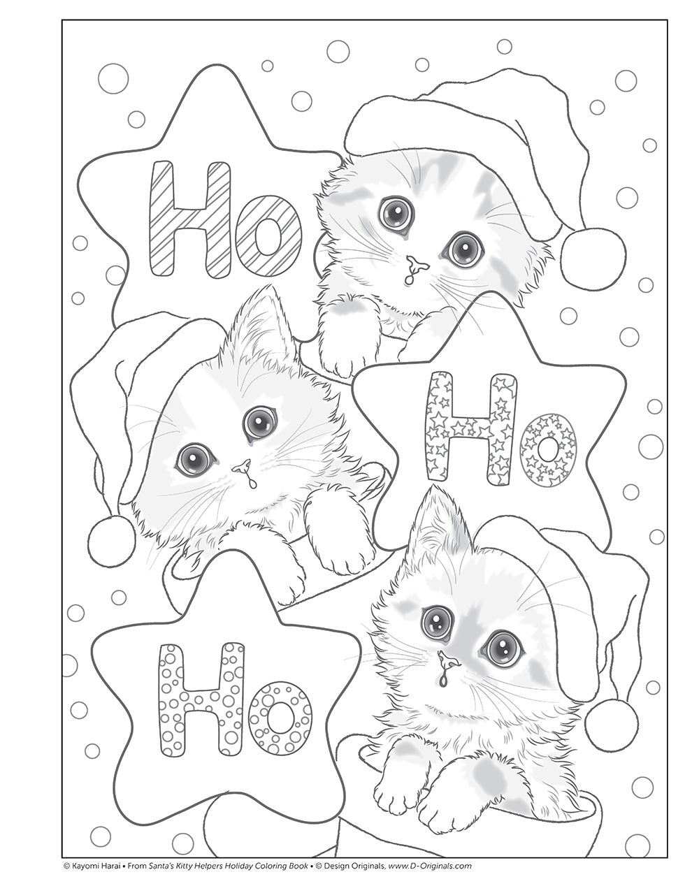 Santas Kitty Helpers Holiday Coloring Book