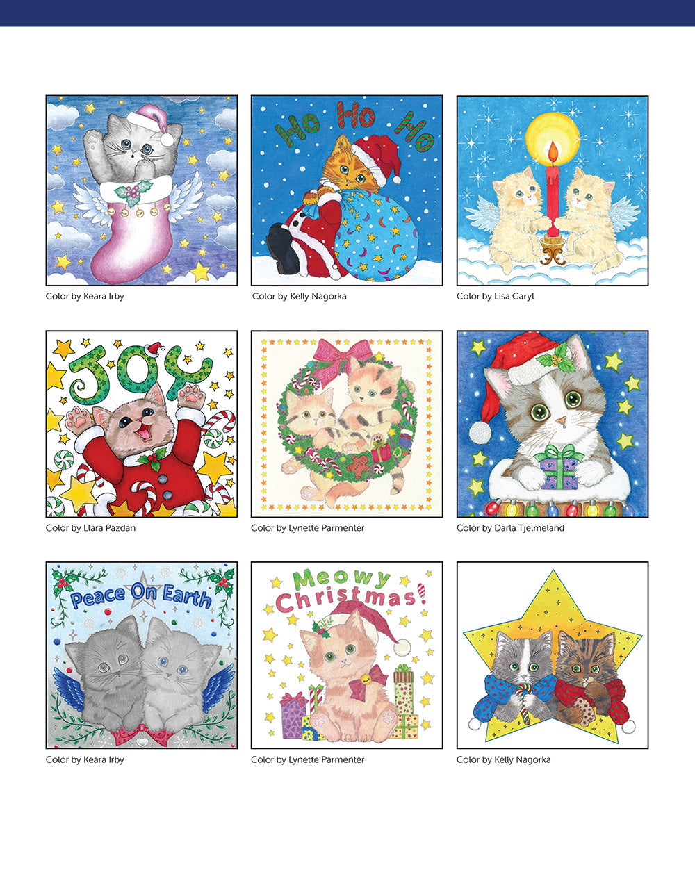 Santa's Kitty Helpers Holiday Coloring Book