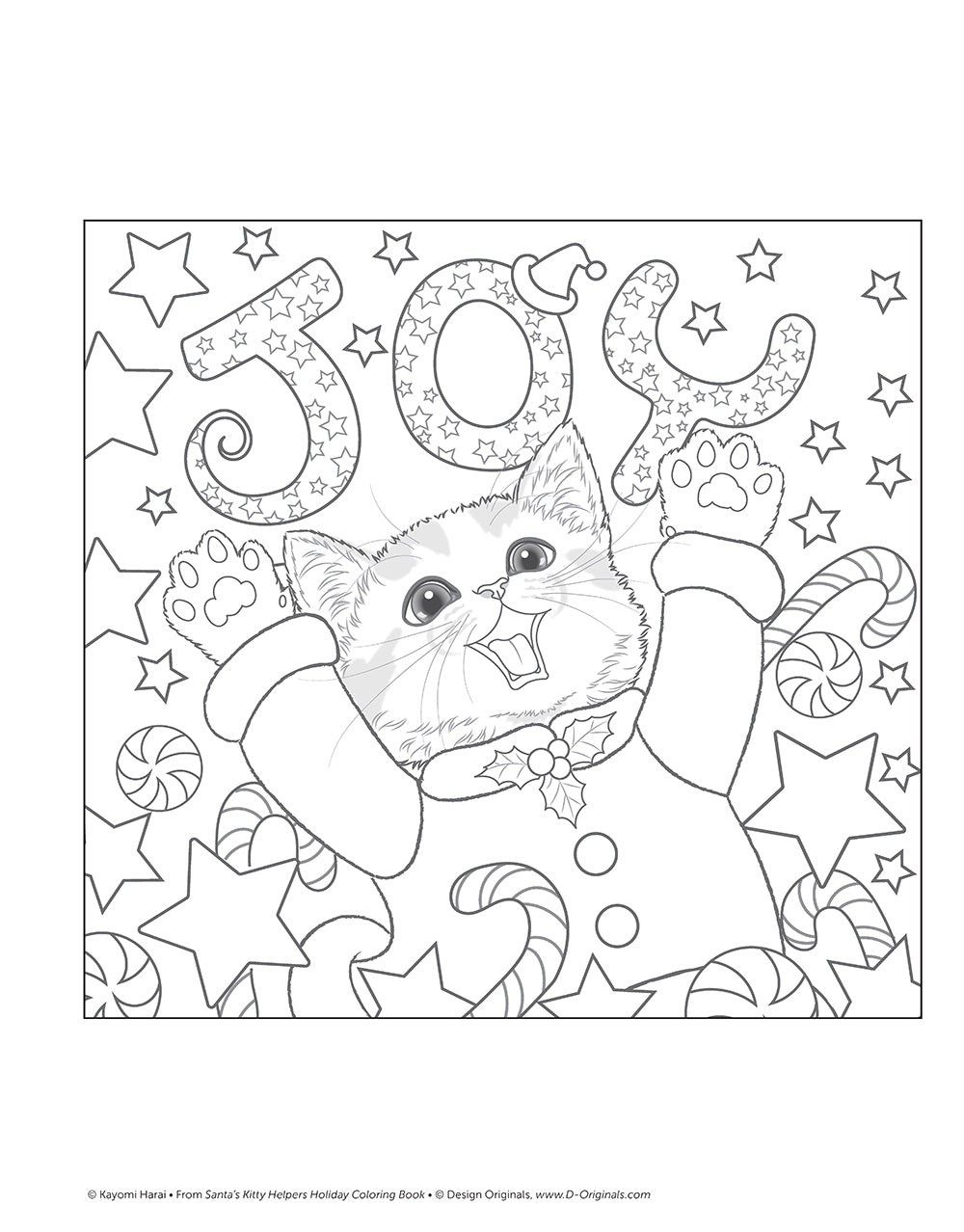 Santas Kitty Helpers Holiday Coloring Book