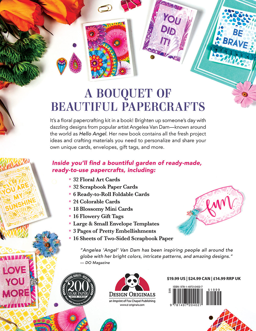 Hello Angel Floral Papercrafting