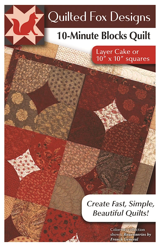 Cover of 10 Minute Blocks Quilt Pattern – Pamphlet, ISBN 9781497204256