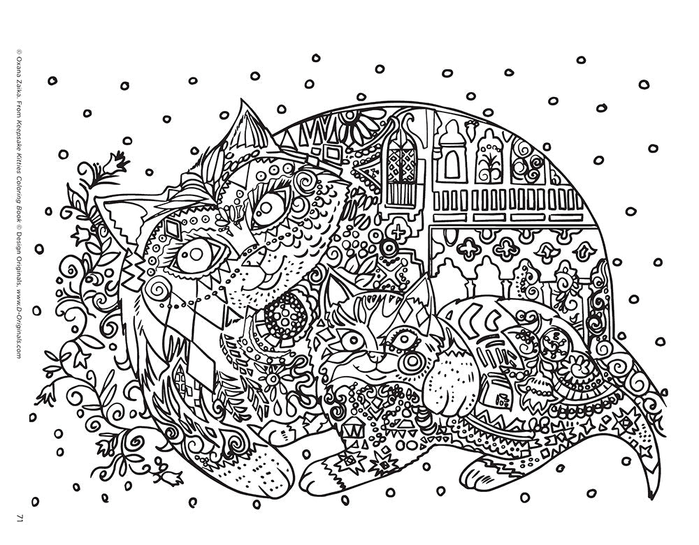 Keepsake Kitties Coloring Book
