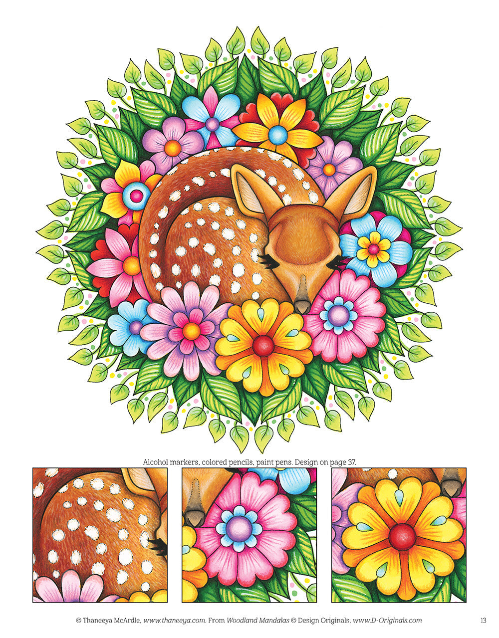 Woodland Mandalas Coloring Book