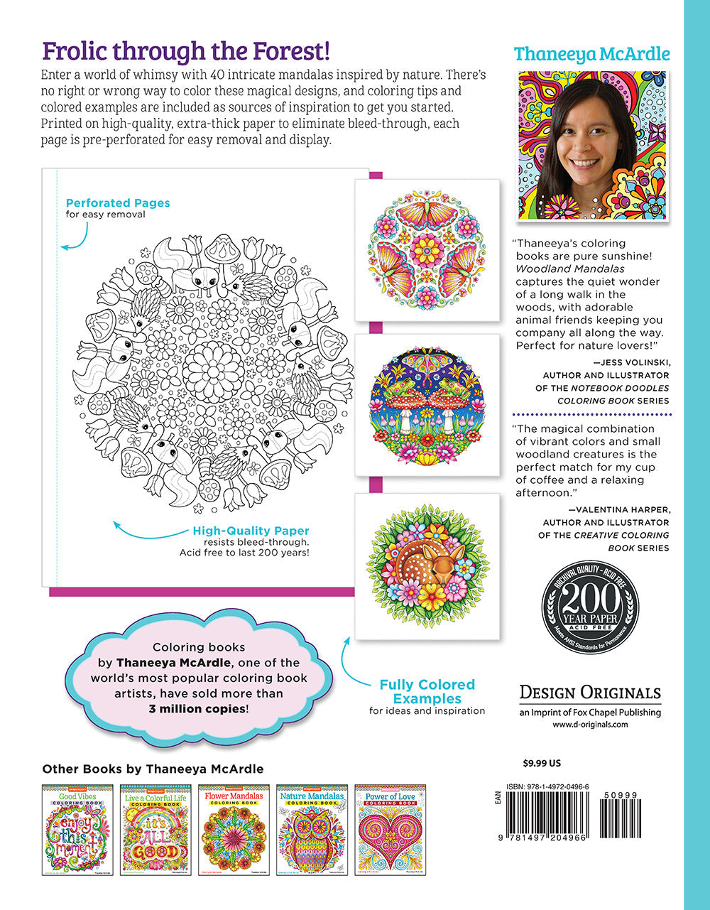 Woodland Mandalas Coloring Book