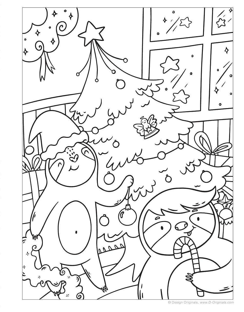 Sloths Coloring Book