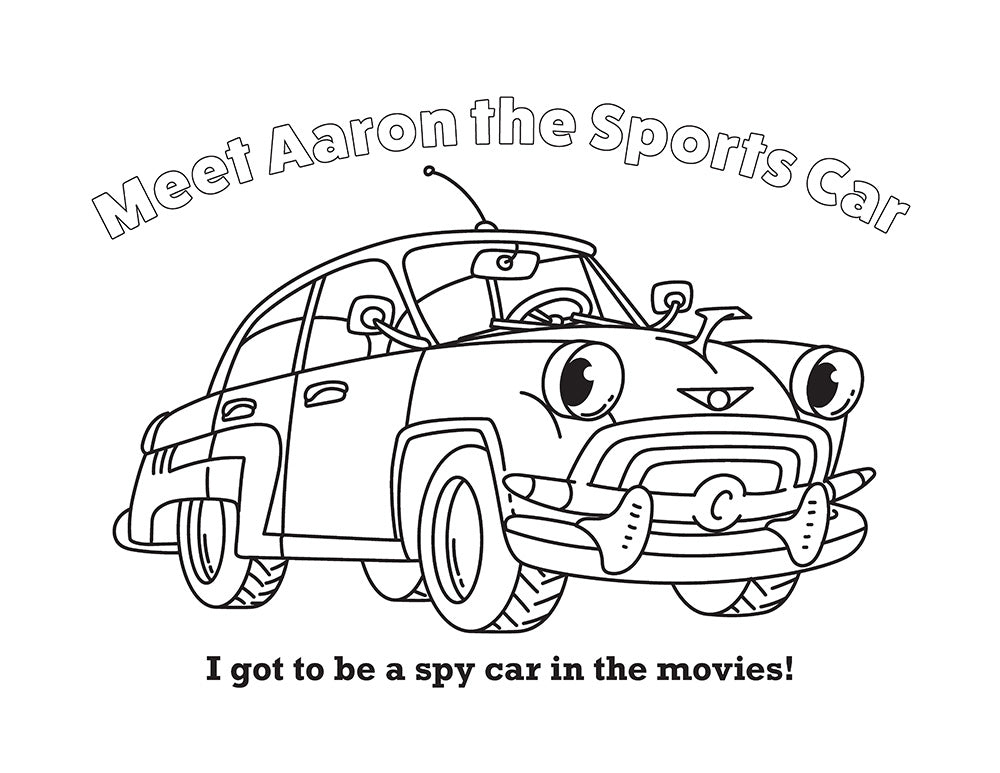 Super Cool Trucks, Tractors, and Cars Coloring Book