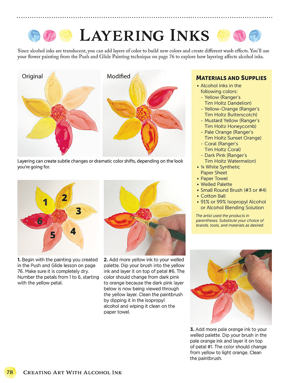 Creating Art with Alcohol Ink