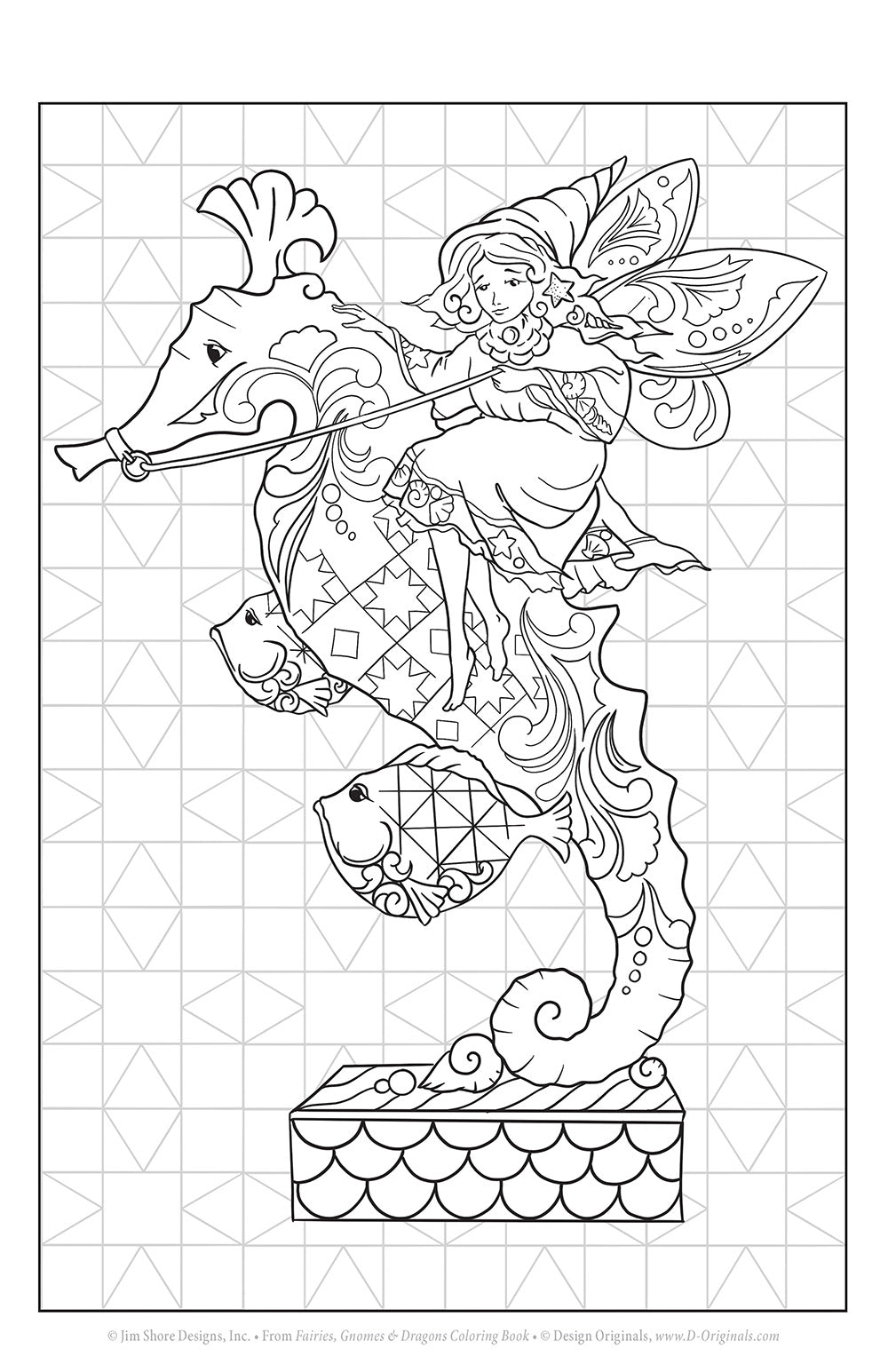 Jim Shore Fairies, Gnomes & Dragons Coloring Book