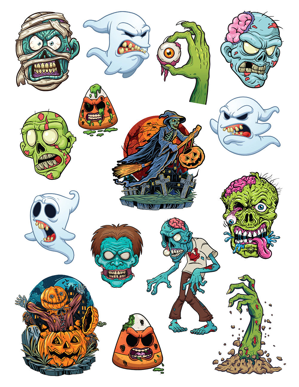 Creepy Things That Go Bump in the Night Coloring Book