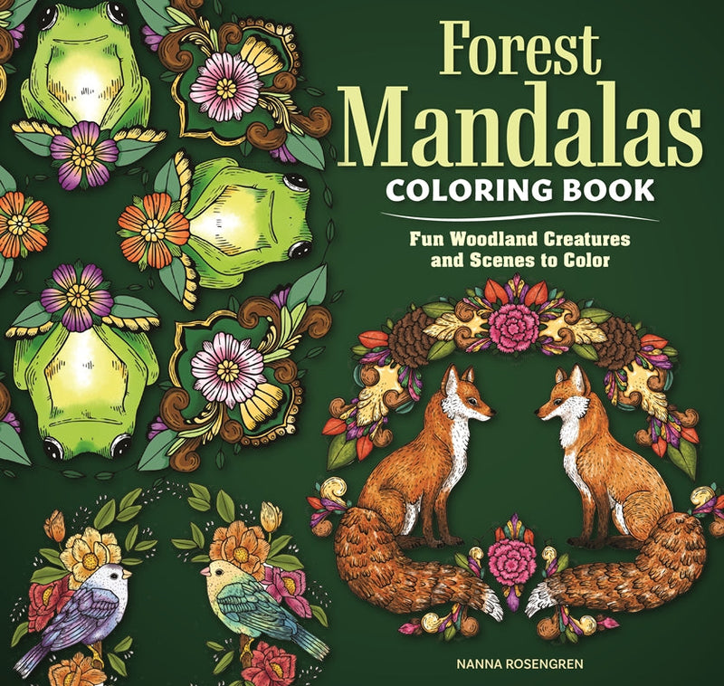 Cover of Forest Mandalas Coloring Book – Paperback / softback, ISBN 9781497207028