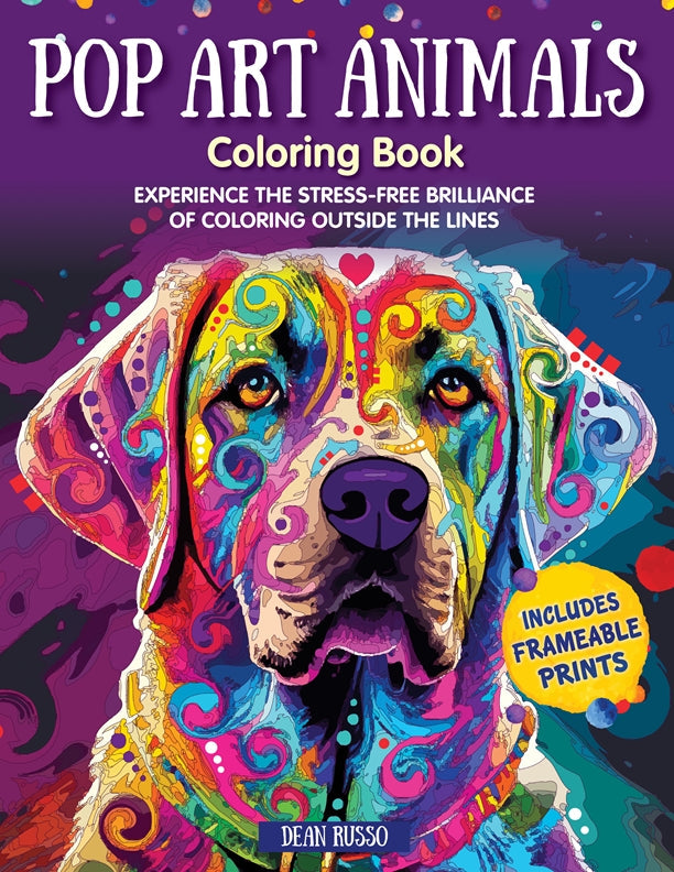 Cover of Pop Art Animals Coloring Book – Paperback / softback, ISBN 9781497207073