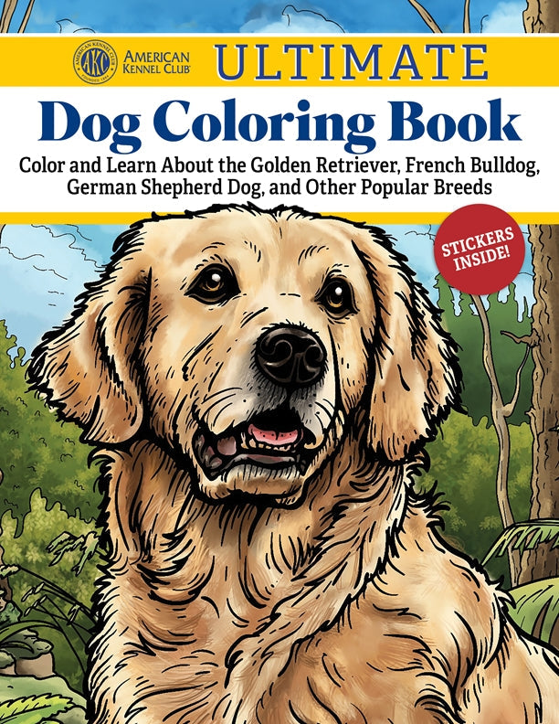 Cover of AKC Ultimate Dog Coloring Book – Paperback / softback, ISBN 9781497207127