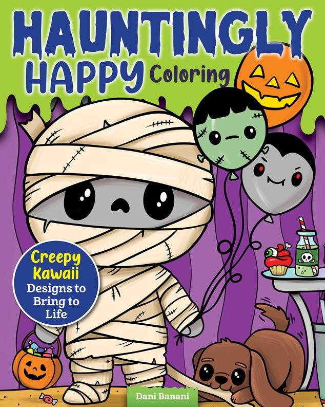 Cover of Hauntingly Happy Coloring – Paperback / softback, ISBN 9781497207226