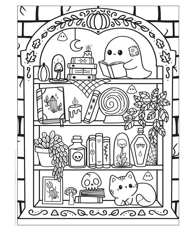 Inside Hauntingly Happy Coloring – Paperback / softback, ISBN 9781497207226