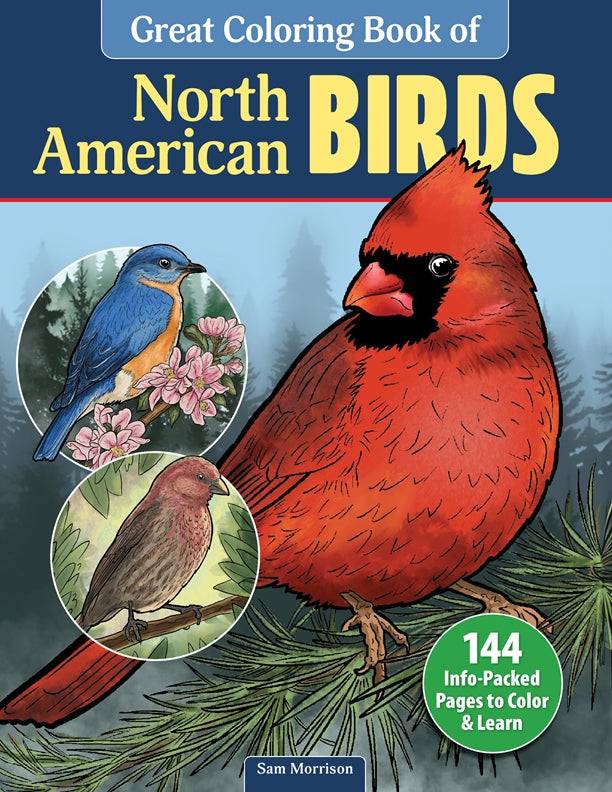 Cover of Great Coloring Book of North American Birds – Paperback / softback, ISBN 9781497207325