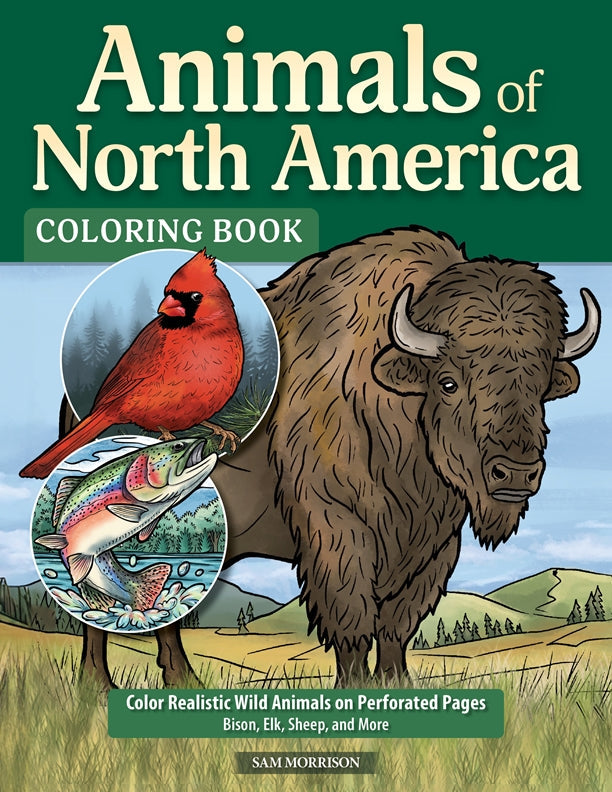 Cover of Animals of North America Coloring Book – Paperback / softback, ISBN 9781497207769