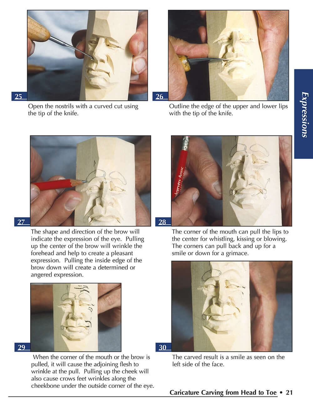 Caricature Carving from Head to Toe