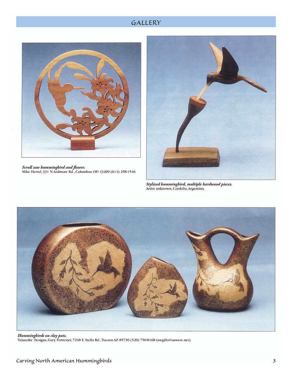 Carving North American Hummingbirds & Their Habitat