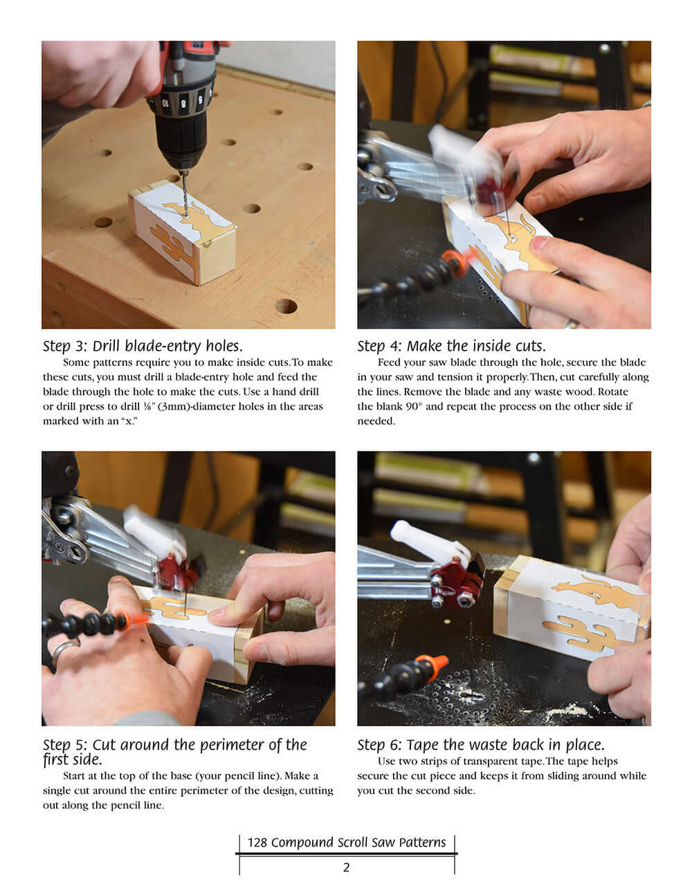 128 Compound Scroll Saw Patterns