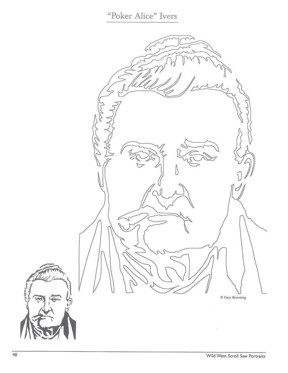 Wild West Scroll Saw Portraits