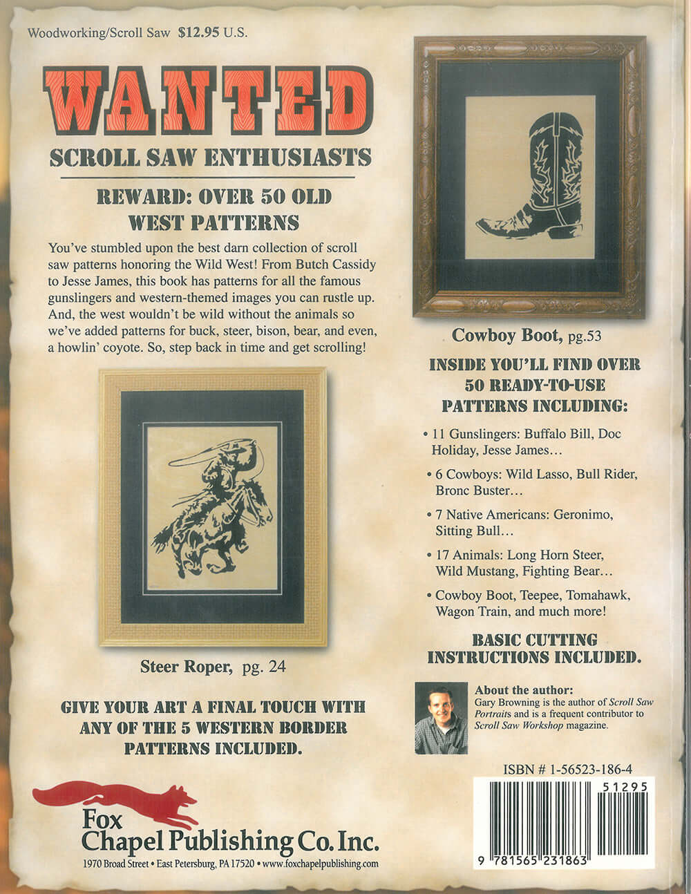 Wild West Scroll Saw Portraits