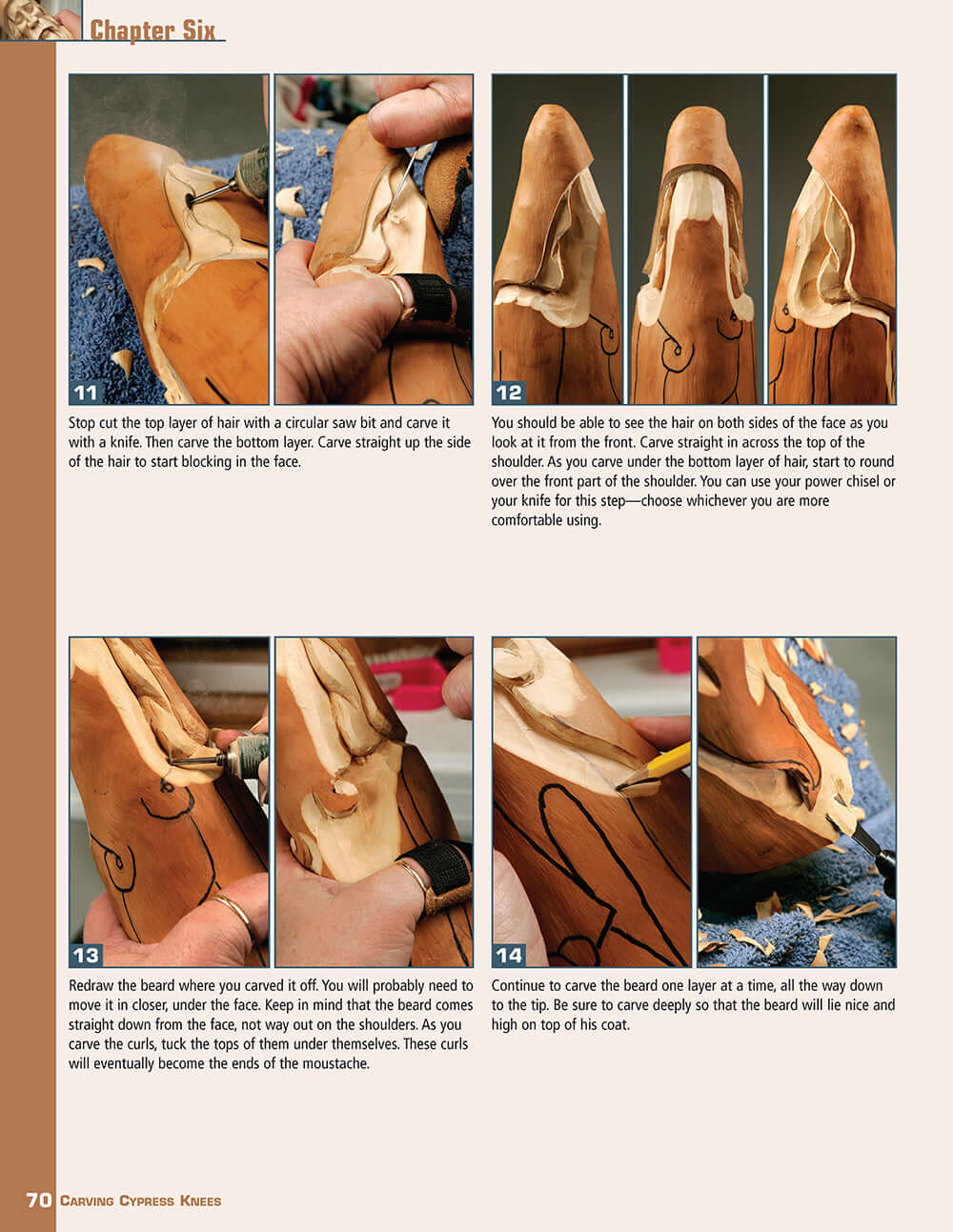 Carving Cypress Knees