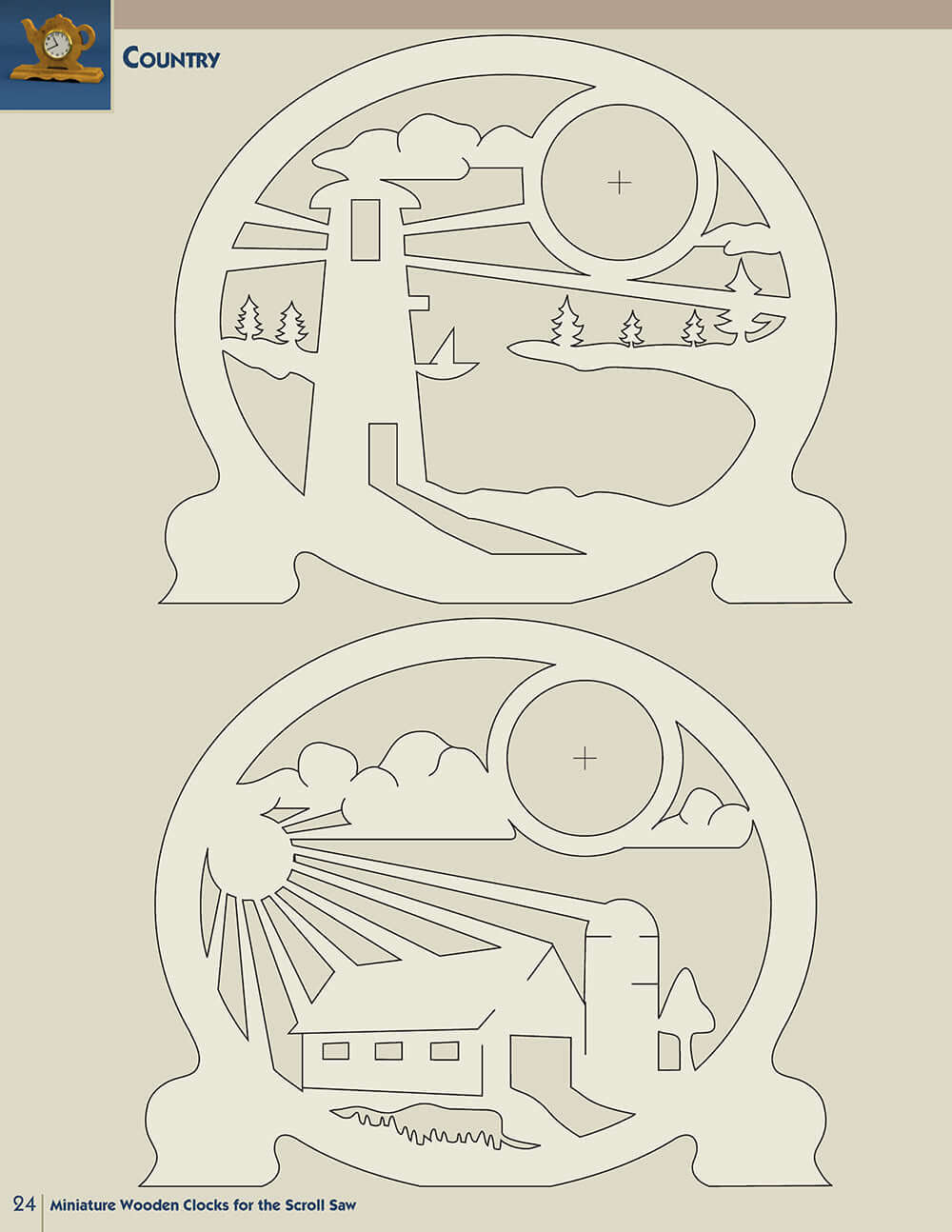 Miniature Wooden Clocks for the Scroll Saw